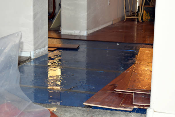 Professional Crawl Space Water Removal technician working in Stratton, ME